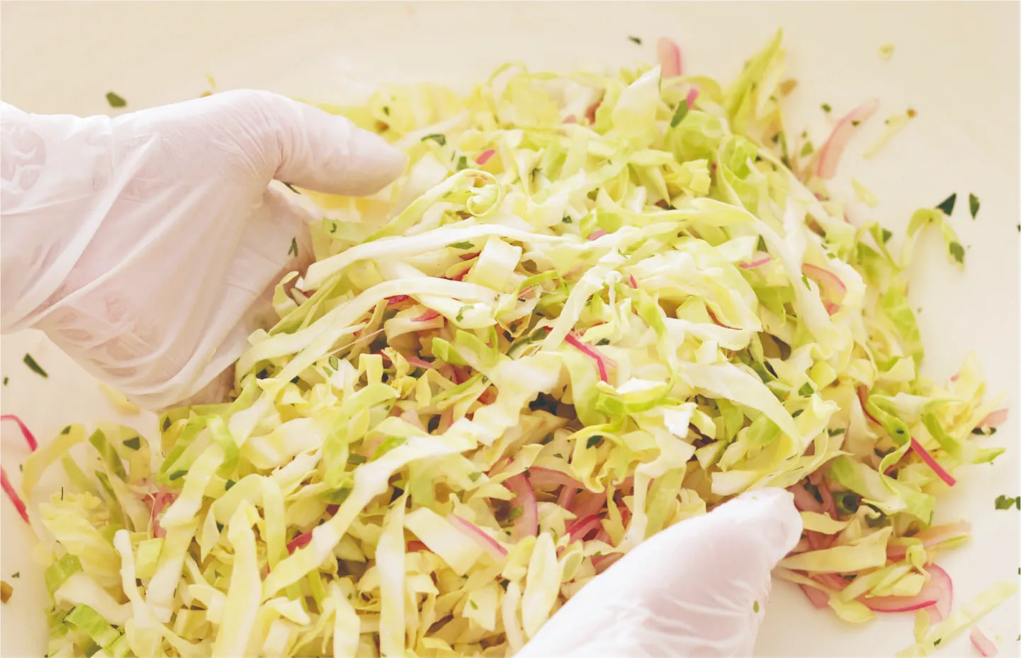 Fresh Cabbage Vinaigrette Salad